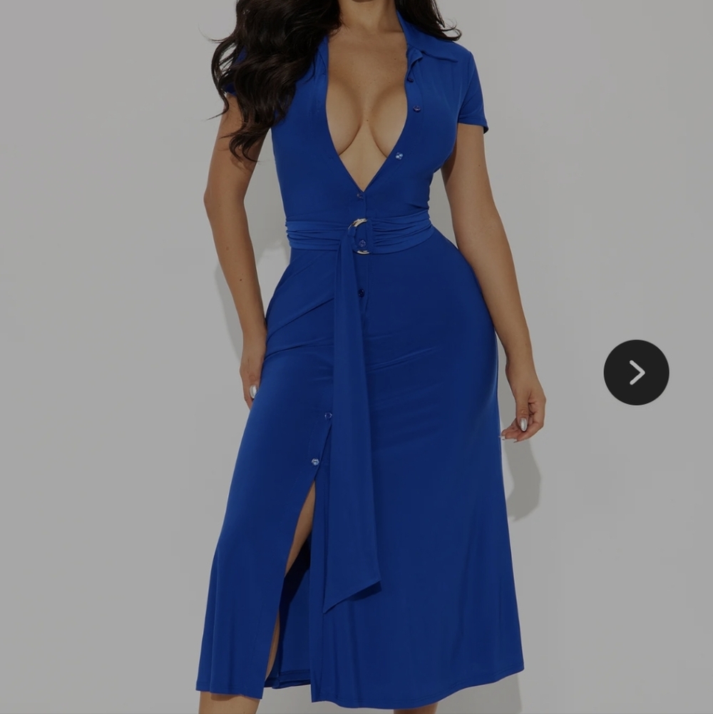 NWT Royal blue midi dress